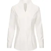 Seidensticker Klassische Bluse , Damen, Gr. 3XL (46), weiß, 100% Baumwolle, unifarben, slim fit, ohne Ausschnitt, Blusen Klassische Bluse, 1/1 Kragen Uni, Topseller