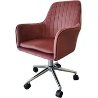 HTI Drehstuhl Ashley Mauve, höhenverstellbar, gepolstert, Sitzhöhe 45-53 cm, 125 kg