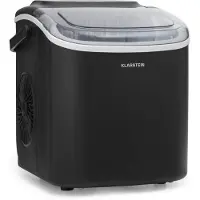 Klarstein Eiswürfelmaschine für Zuhause Camping Gastro, Schnelle Mini-Eiswürfelmaschine Klein, Profi Eismaschine für Große & Kleine Eiswürfel, Selbstreinigend, 1,3L Wassertank, 12kg Eis in 24h