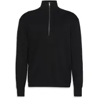 Calvin Klein Strickpullover Stehkragen mit Reißverschluss, Regular fit