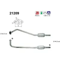 As Katalysator für OPEL 5854283 858141 5854203 52010021