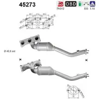 As Katalysator für BMW 18407530553 45273