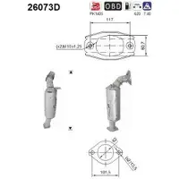 As Katalysator für MITSUBISHI 1584A674 26073D