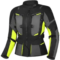 SHIMA Hero 2.0 wasserdichte Damen Motorrad Textiljacke, schwarz/gelb, 3XL