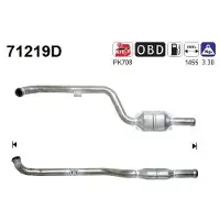 As Katalysator 71219d für MERCEDES-BENZ