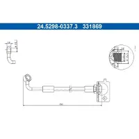 Ate Bremsschlauch 24.5298-0337.3 für Hyundai I10 II