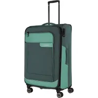 Travelite Viia 4 Wheel Trolley L Expandable green