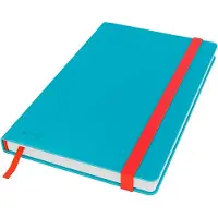 Leitz Notizbuch Cosy, Format A5, 80 karierte Blatt, Hardcover-Einband, FSC-zertifiziert, sanftes Blau