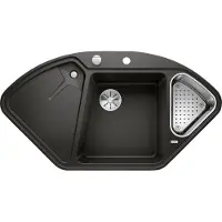 BLANCO Delta II-F Schwarz - 525 868 Granitspüle