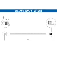 Ate Bremsschlauch 24.5104-0295.3