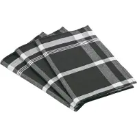Ross Geschirrtuch "Exclusiv" Blockkaro, 50% Baumwolle, 50% Leinen, 50x70 cm