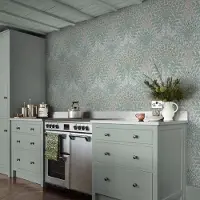 William Morris Vliestapete "Garden Cottage" Motiv glatt Design Tapeten