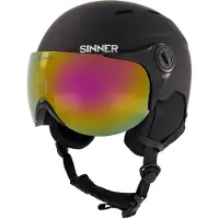 Sinner Skihelm Typhoon Visor Matte Black Black 25-L