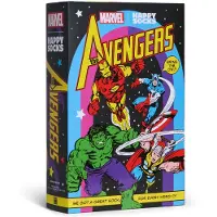 Happy socks Unisex Socken, 6er Pack - Marvel Avengers, Motivsocken, Baumwollmischung, Geschenkbox