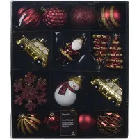 Décoris Figuren plc d8 cm multi ass 25pcs Weihnachten (multi)