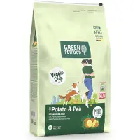 Green Petfood VeggieDog Trockenfutter mit Kartoffel und Erbse getreidefrei adulte Hunde 2x10kg