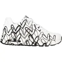 SKECHERS Uno-Spread The Love 155507-WBGY, Sneaker, Damen, Weiß
