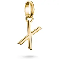 Thomas Sabo Charm-Anhänger Buchstabe X Connect vergoldet