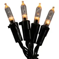 Konstsmide LED Mini-Lichterkette, 80 bernsteinfarbene Dioden