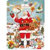 J.G. Niederegger GmbH & Co. KG Adventskalender Weihnachtsmann, gefüllt mit Marzipan, Pralinen und Nougat, 500g