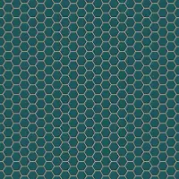 Wow Vliestapete "Hexagon Chic" geometrisch aufgeschäumt Grün - 1005x52 cm