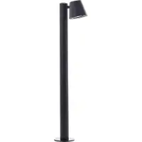 Brilliant schwarze Außenstandleuchte Bari | Höhe 80 cm | GU10 max. 10W | Metall/Kunststoff