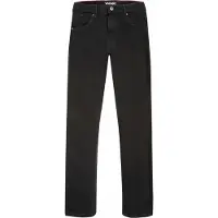 Wrangler STRAIGHT BLACK RINSE mannen JEANS maat 38 X 34