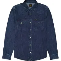Lee Jeanshemd "REGULAR WESTERN", Herren, Gr. 4XL, N-Gr, blau (rinse), Denim/Jeans, Obermaterial: 100% Baumwolle, regular fit, Hemden Jeanshemd