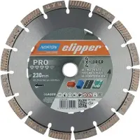Norton Clipper Diamanttrennscheibe 4x4 Explorer D.230mm Bohr.22,23mm 2,5mm 12mm