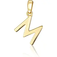 JVD Minimalist gold-plated letter "M" pendant SVLP0948XH2GO0M