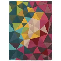 KADIMA DESIGN Läufer Wolle Bunt 60 x 230 cm - DERWENT