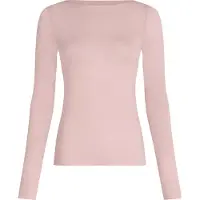Hunkemoller Super Soft Shirt aus Kaschmir-Mix mit U-Boot-Ausschnitt Rosa