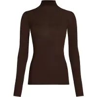 Hunkemoller Super Soft Shirt aus Kaschmir-Mix mit Rollkragen Braun