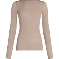 Hunkemoller Super Soft Shirt aus Kaschmir-Mix mit U-Boot-Ausschnitt Grau