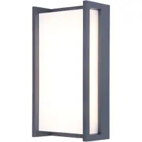 Lutec LED-Smart-Außenwandlampe QUBO, dunkelgrau 22 cm IP54 RGB CCT QUBO, alu / grau / zink, Aluminium, Modern, Wandleuchte außen