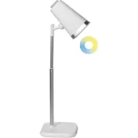 Beliani LED-Schreibtischlampe und Wandlampe 2-in-1 Weiß Dimmbar Verstellbar 3 Farbtemperaturmodi Modern Büro Homeoffice Arbeitsleuchte