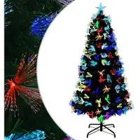 vidaXL Künstlicher Weihnachtsbaum Grün 180 cm PVC