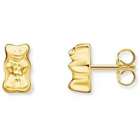 Thomas Sabo Paar Ohrstecker "x HARIBO: Ohrstecker", gold (gelbgoldfarben), Ohrringe, Damen, Silber 925 (recycelt), Paar Ohrstecker