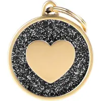 My Family Shine Heart Glitter Gold Haustiermarke