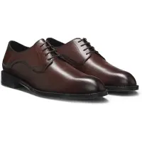 BOSS Derbys aus Leder mit Nahtdetails Grösse 45.5