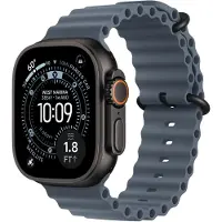 Apple Ocean Armband für Watch | 44/45/46/49 mm - Anchor Blue / Black Titanium