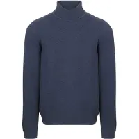 Suitable Rollkragenpullover Structure Melange Marine