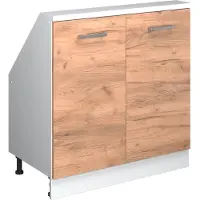 Vicco Dachschrägenschrank Rion Goldkraft Eiche mit 2 Türen, Model 56174