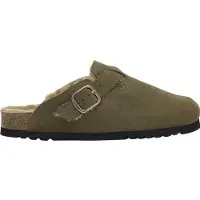 Scholl Clog Fae New Suede Damen Khaki-Schuhgröße 37