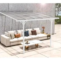 Westmann Alu Terrassenüberdachung Bruce 313 Weiß 300x313x270 cm