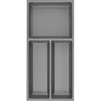 Agoform Besteck Organizer Sky Besteckeinsatz 220x53x473mm schiefgrau Kunststoff