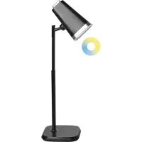 Beliani LED-Schreibtischlampe und Wandlampe 2-in-1 Schwarz Dimmbar Verstellbar 3 Farbtemperaturmodi Modern Büro Homeoffice Arbeitsleuchte