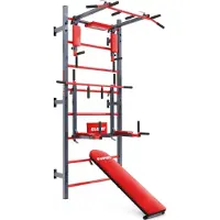 K-Sport Sprossenwand mit Bank + Dip Station + Klimmzugstange
