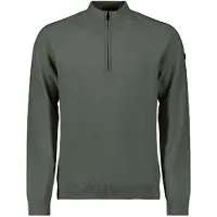 No-excess Pullover Half Zip High Collar Solid Dark Green Größe: XXL | Pullover Outlet | Herren | Grün