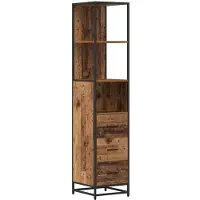 vidaXL Badezimmermöbel-Set Altholz 35 x 37,5 x 166 cm Holzwerkstoff